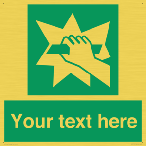 Custom Break Glass Sign